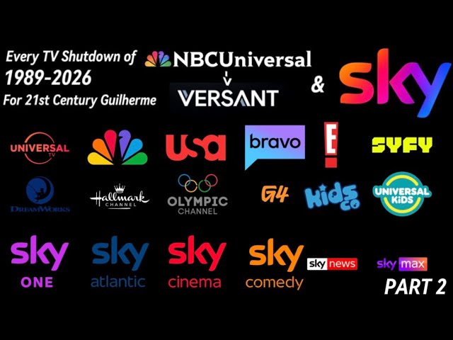 Every TV Shutdown of NBCUniversal (Versant) and Sky Group: Part 2 #nbcuniversal #sky #tv #shutdown 