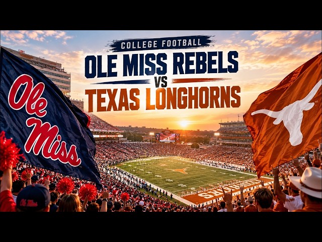 🔴 LIVE: Ole Miss Rebels VS Texas Longhorns | NCAA Football Game Coverage