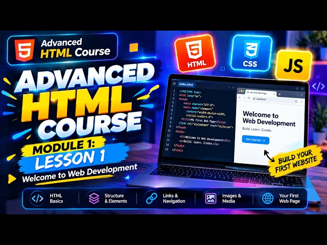 Advanced HTML Course - Module 1:  Lesson 1 (Welcome to Web Development)