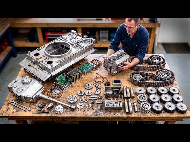 MAN ASSEMBLES an Ultra-Detailed $7,000 FULL METAL RC TIGER TANK | Start to Finish by @tonys_workshop