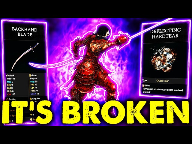 THE BEST BACKHAND BLADE BUILD IN ELDEN RING 1.16 NEW DEFLECTION BUILD!
