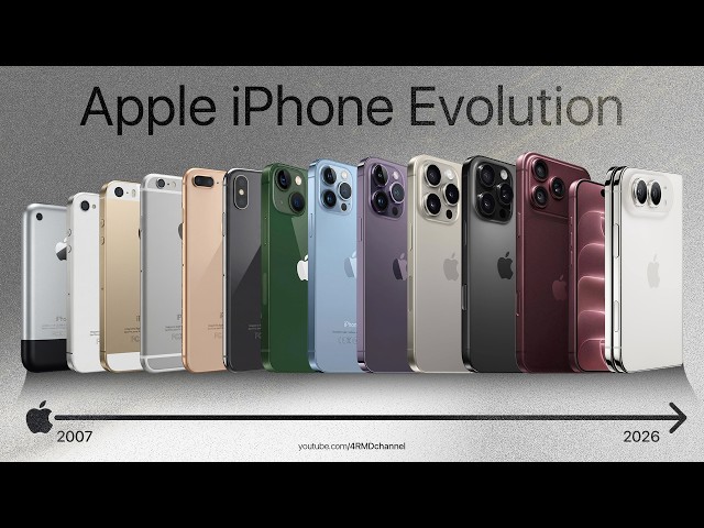Evolution of iPhone (2007 - 2026): From Original to iPhone Duo & 18 Pro