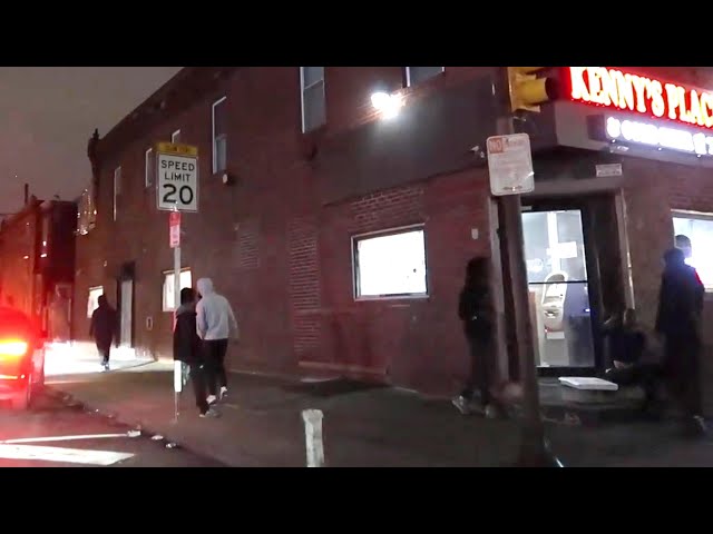 PHILADELPHIA TRENCHES LATE AT NIGHT