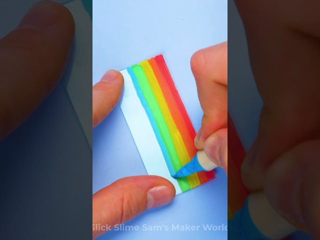 Stretchy Cheese Rainbow Toast DIY 🌈🧀#Forkids #Fun #Crafts