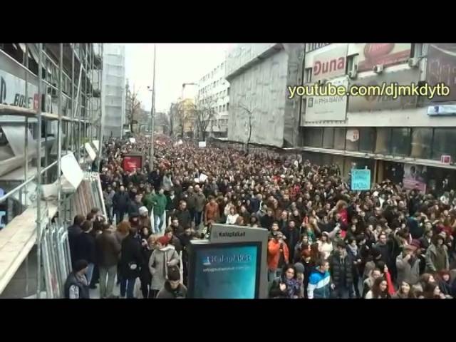 NE ZA EKSTERNO - Eve kolku sme! Studentski protesti 10.12.2014 Студентски Марш