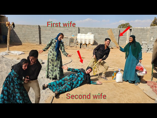 Husband’s sharp reaction to his second wife’s behavior, coinciding with his mother's return