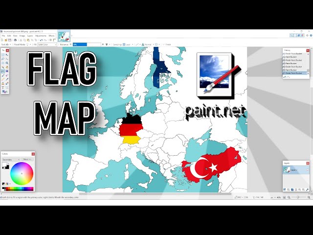 Flag Map Tutorial with Paint.net