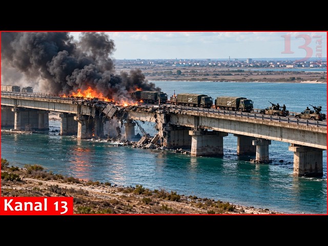 Chongar Bridge at the entrance to Crimea is destroyed;  Ukrainian Forces are cutting off all routes