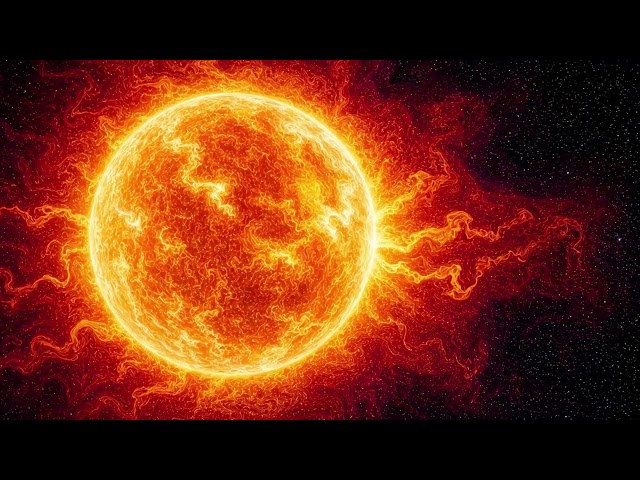 Solar Flare Sun Loop 4K No Copyright