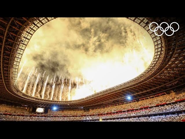 Drones light up the Sky & Artists sing 'Imagine' | Tokyo 2020 Opening | #Tokyo2020 Highlights