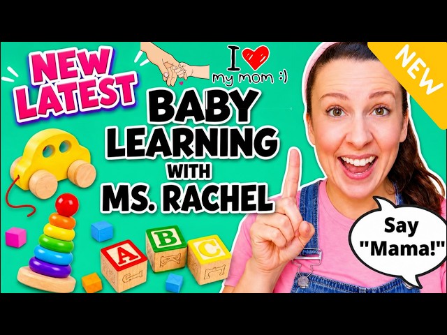 Baby Learning With Ms Rachel - First Words, Songs and Nursery Rhymes for Babies | Toddler Videos HD
