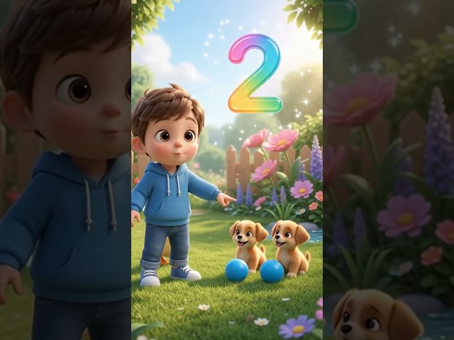Learn Numbers 1, 2, 3 with My Little Boy & Cute Animals! 🐰🐶🐥 #bedtimemath