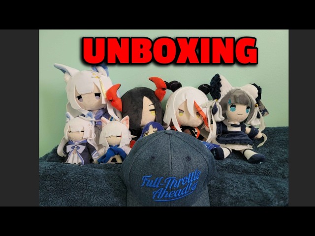 Azur Lane Plushies + Anniversary Merch Unboxing