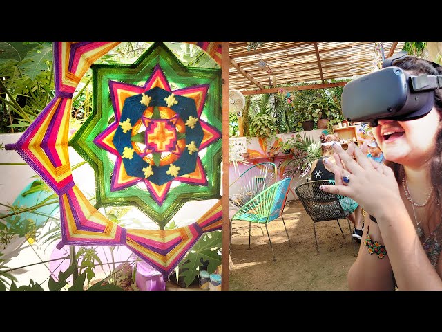 VR 180 3D Icaro Cafe Mazunte Oaxaca (Learn Spanish in VR Mexico)