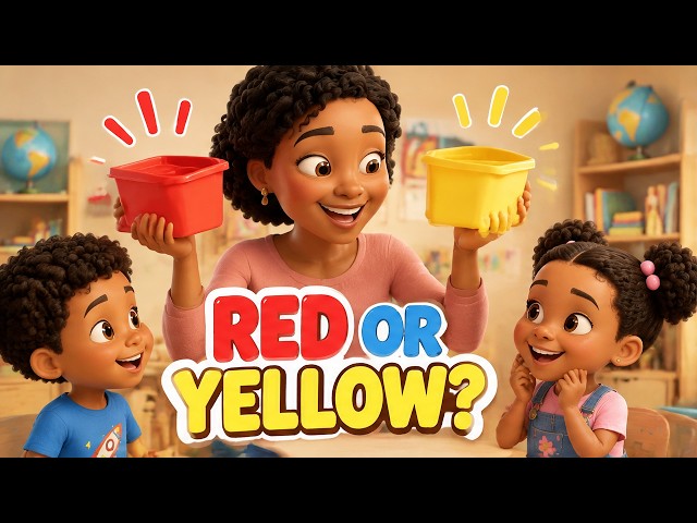 Can You Find Red and Yellow? | Learning Colors with The Smart Family