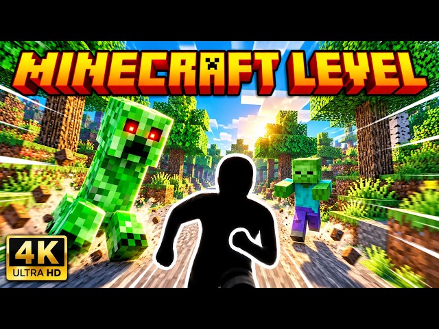 Immersive Interactive Warm Up 4K | ⛏️ MINECRAFT ESCAPE – 7 Levels & 3 Bosses | Full Body #1