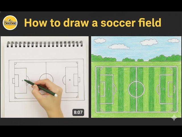 How to draw a soccer field