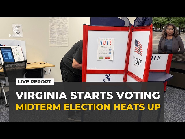 Virginia leads the US in early voting as the midterm election campaign heats up
