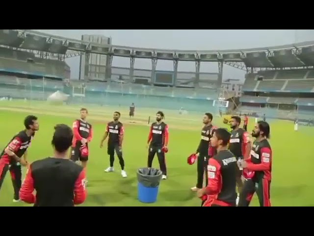 Parveez Rasool In RCB Colours.