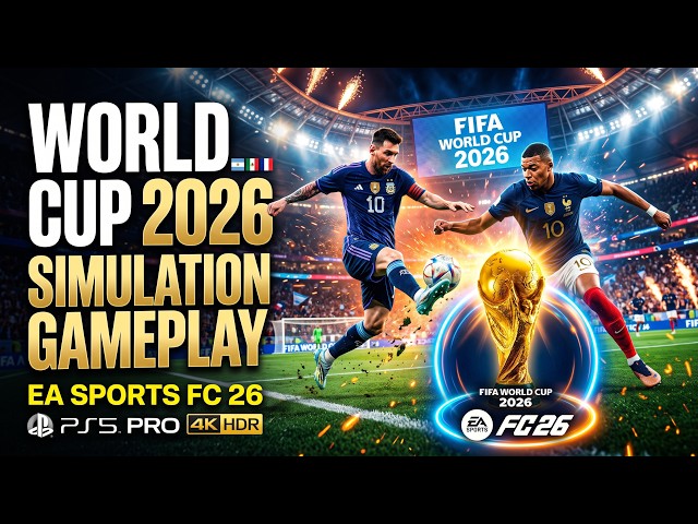 🏆 FIFA World Cup 2026 Simulation Gameplay | PS5 Pro | EA SPORTS FC 26 | 4K HDR