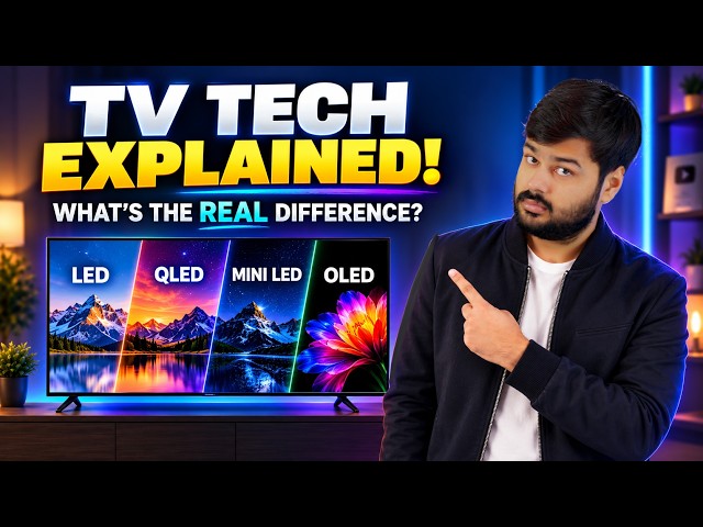LED vs QLED vs Mini LED vs OLED vs QNED 🔥 Asli Farak Kya Hai? | TV Buying Guide 2026