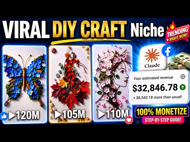 How to Make Viral DIY Craft Videos with FREE AI Tools | Facebook Monetization 2026
