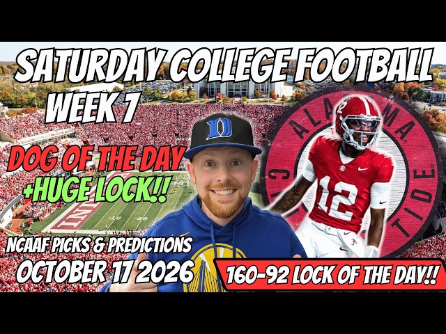 College Football Picks Today Saturday 10/17/2026 | Free NCAAF Best Bets, Player Props, & Prediction