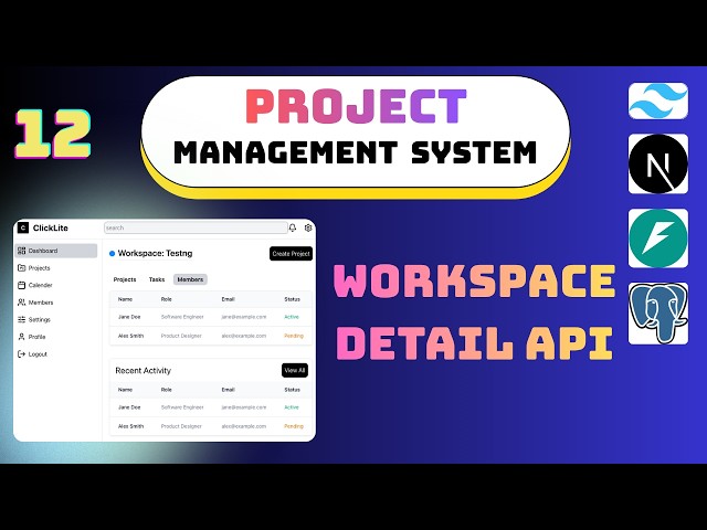 Dynamic Workspace Dashboard with FastAPI & Next.js | Project Management System #12