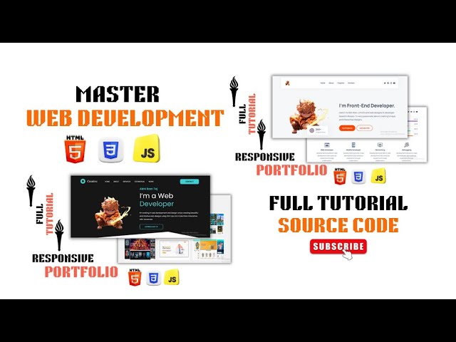 Master Frontend Web Development with 2 Real World Portfolios Using Html CSS JS Beginners to Advanced