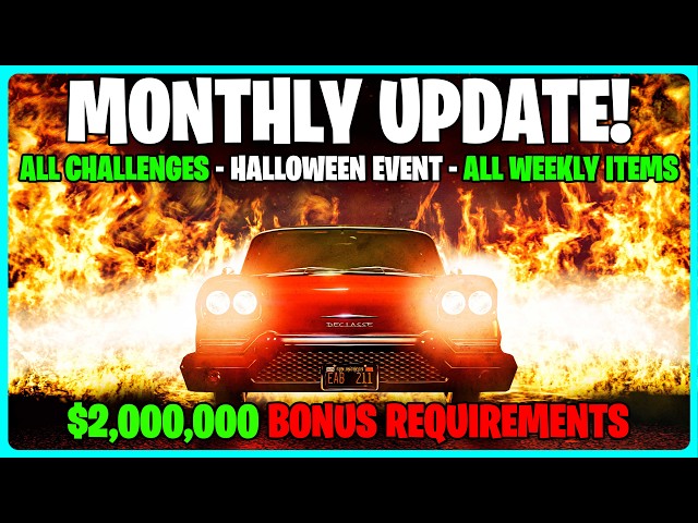 GTA Online MONTHLY UPDATE! All Weekly Challenges & More!