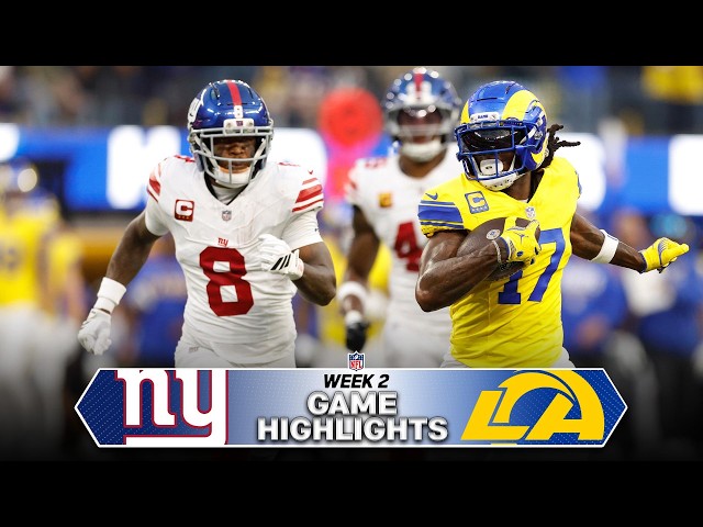 New York Giants vs Los Angeles Rams Game Highlights | 2026 NFL Season Week 2