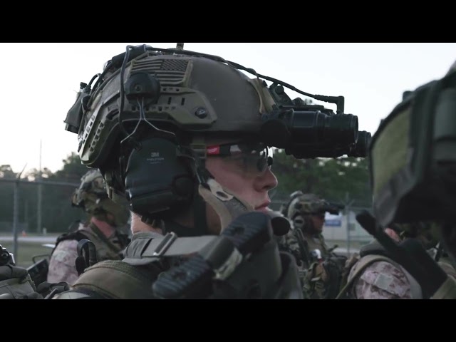 U.S. Marines of the Maritime Raid Force, 26th Marine Expeditionary Unit