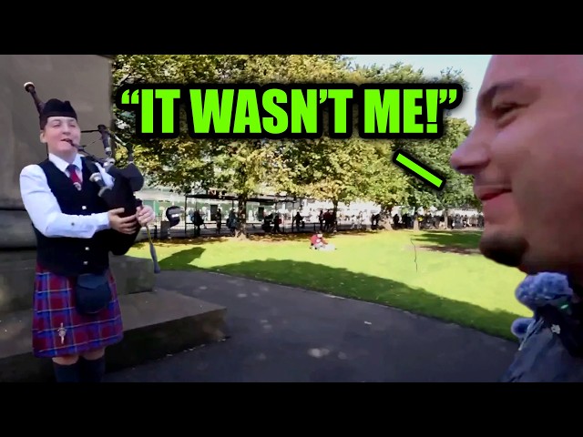 IRL Streamer Spills Drink on 12 Year Old Bagpipe Player