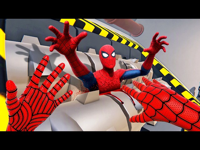 Throwing SPIDERMAN Into a Shredder in Bonelab VR