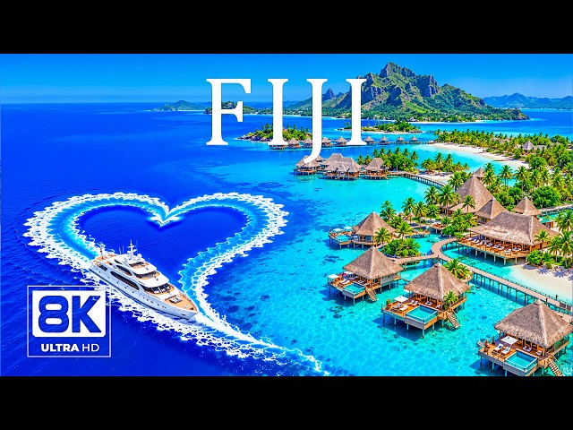 Fiji 8K UHD 🇫🇯 Paradise Beaches, Blue Lagoons & Luxury Island Vibes | Deep House Mix 2026