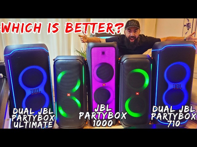 Which is better? Dual JBL Partybox Ultimate VS Dual JBL Partybox 710 VS ONE JBL Partybox 1000 !