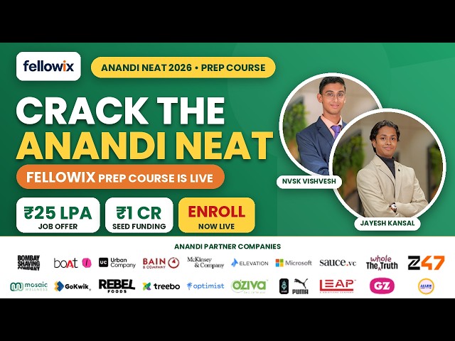 How to Crack the Anandi Fellowship (Live Course Launch)