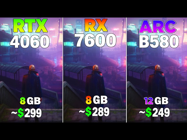 RTX 4060 vs RX 7600 vs ARC B580 - 8 Game Test | Worth Upgrading?