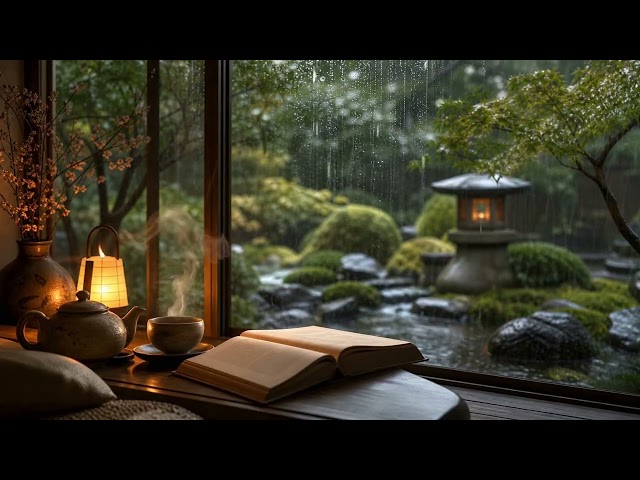 432 Hz | Rainy & Purification Garden | 3 Hours Instant Focus | Mental Motivation