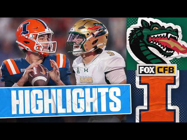 UAB Blazers vs Illinois Fighting Illini Highlights 🏈 FOX College Football