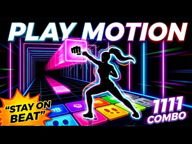 PLAY MOTION Immersive Dance Mode #14 | 4K Full Body Cardio Game Interactive Workout (No Equipment)