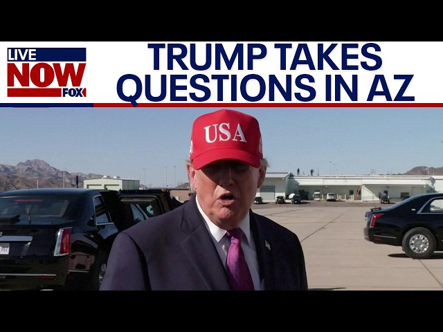 Trump talks Abdul El-Sayed, Pope Leo’s cancer, Iran war after Arizona rally