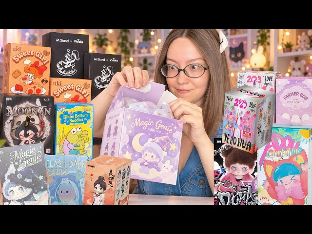 HUGE BLIND BOX UNBOXING: POP MART, FINDING UNICORN, TNT SPACE, SPONGEBOB, AGAN, LABUBU, DORA