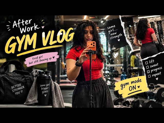 🔥 AFTER WORK GYM VLOG 🏋🏻‍♀️ | My Complete Leg Workout for Strong Legs 