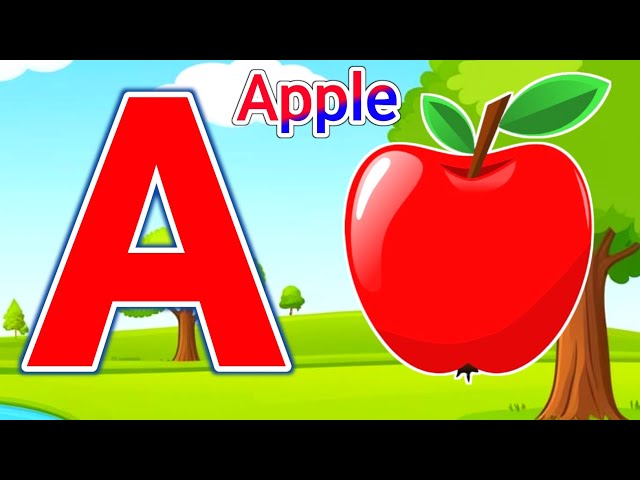 A for apple | अ से अनार | abcd | phonics song | ABCD learning | preschool learning video