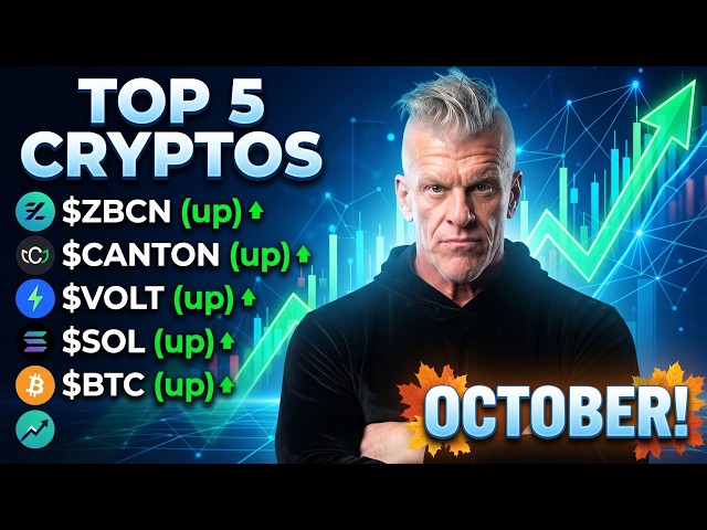 Top 5 Cryptos for October! $ZBCN $CANTON $VOLT $SOL $BTC