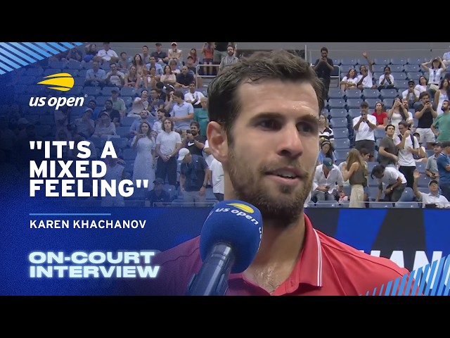 Karen Khachanov On-Court Interview | 2026 US Open Quarterfinal