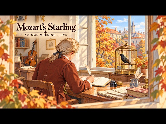 Mozart’s Starling | An Autumn Morning in Vienna | Live Classical for Reading