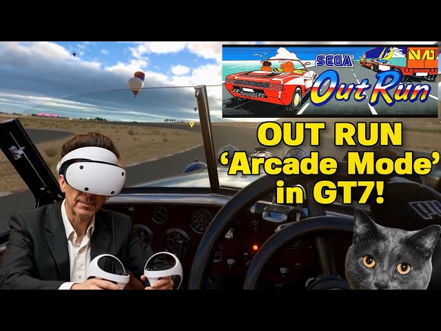 Wait... GT7 has a Sega "OUT RUN" arcade mode in VR? Go Karts too! #gt7 #granturismo7 #psvr2