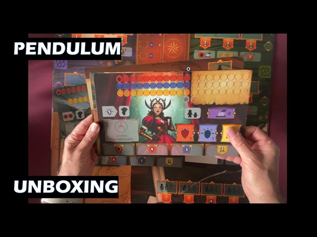 Unboxing Pendulum board game